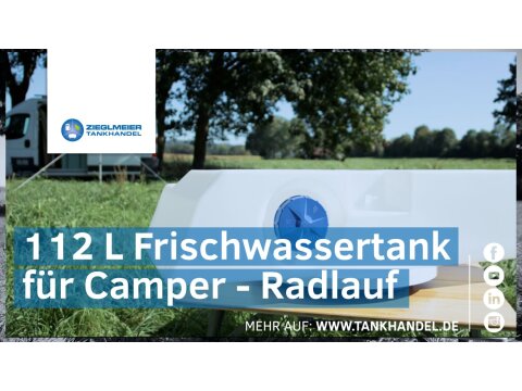 Frischwassertank Wohnmobil Radlauf 112 Liter Wohnwagen...