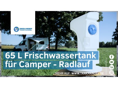 Frischwassertank Wohnmobil Radlauf 65 Liter Wohnwagen...
