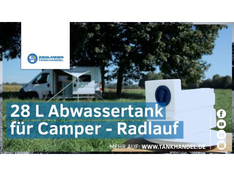 Frischwassertank Wohnmobil Radlauf 28 Liter Wohnwagen...