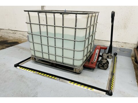 Boden Barriere - Modulare Auffangwanne mit befahrbarer Gummis