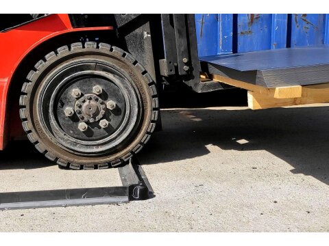 Boden Barriere - Modulare Auffangwanne mit befahrbarer Gummis