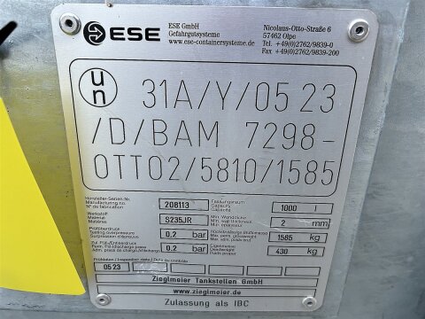 Mobile Tankstelle Diesel 950 l – verzinkter Stahltank mit 230 V Pumpe 45 l/min gebraucht