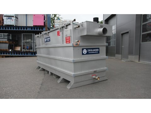 Mobiler Öl- & Koaleszenzabscheider aus Edelstahl – NS 10 / 2,5 m³ mit integriertem Schlammfang zur Miete