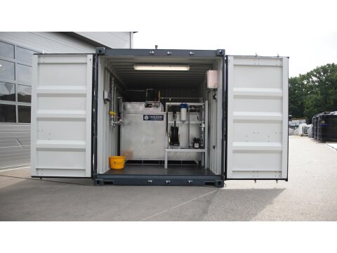 FuelTainer 6000 Liter – Mobile Benzintankstelle mit AwSV & IBC Zulassung – 15ft Containertankstelle für Diesel & HvO