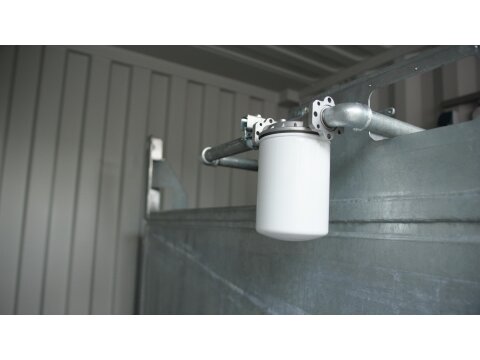 FuelTainer 3000 Liter Tankstellencontainer und Diesel Abfüllplatz – mobile Tankstelle – Baustellentank mit Dieselpumpe 70 l/min – AwSV