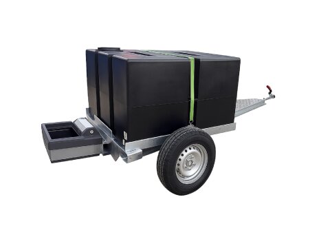 Weidefass Anhänger 800 l – Ungebremster Wassertankanhänger