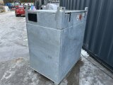 Mobile Tankstelle Diesel 1000 l - doppelwandig verzinkt, 230V Pumpe 45 l/min gebraucht