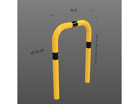 Anfahrschutz / Rammschutzbügel, g/s, Stahl, Ø...