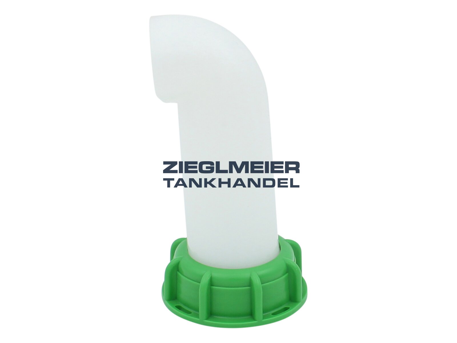 2x IBC Ventil Auslaufstutzen 90 Grad | Für Regenwassertanks & IBC Container | Weiß, Aus Polypropylen