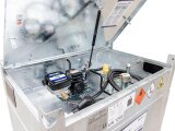 Mobile Tankstelle Diesel 1000 l – doppelwandig verzinkt, 230 V Pumpe 45 l/min, AwSV-konform