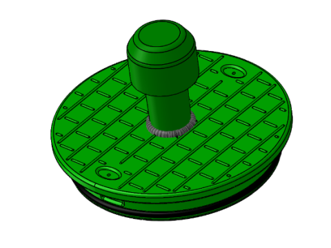 Aquastay Domabdeckung mit Luftventil – Domschacht...
