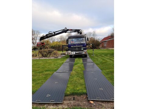 Überfahrplatten aus Kunststoff bis 40 t – Schwerlast-Baustellenplatten