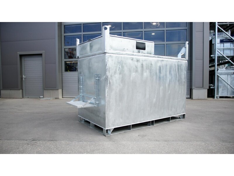 Mobile Tankstelle Diesel 3.000 Liter doppelwandig verzinkt