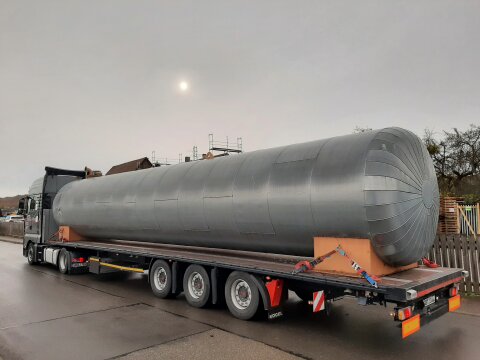Dieseltank doppelwandig 40.000 Liter Isoliert - gebraucht -Stahltank AHL Tank