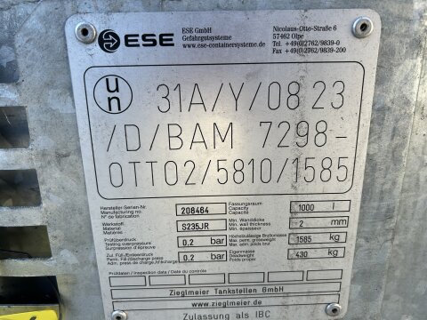 Mobile Tankstelle Diesel 950 l – verzinkter Stahltank mit 230 V Pumpe 45 l/min gebraucht