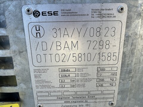 Mobile Tankstelle Diesel 950 l – verzinkter Stahltank mit 230 V Pumpe 45 l/min gebraucht