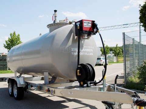 Mobile Tankstelle 5.000 Liter auf Anhänger