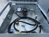 Mobile Tankstelle Diesel 950 l – verzinkter Stahltank mit 230 V Pumpe 45 l/min gebraucht