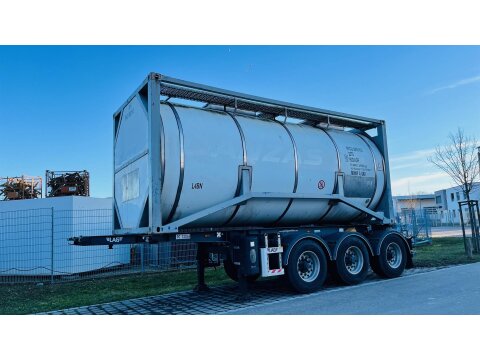 Tankcontainer 25.000 l Edelstahl isoliert – ideal für Trafoöle & Gefahrstoffe mieten