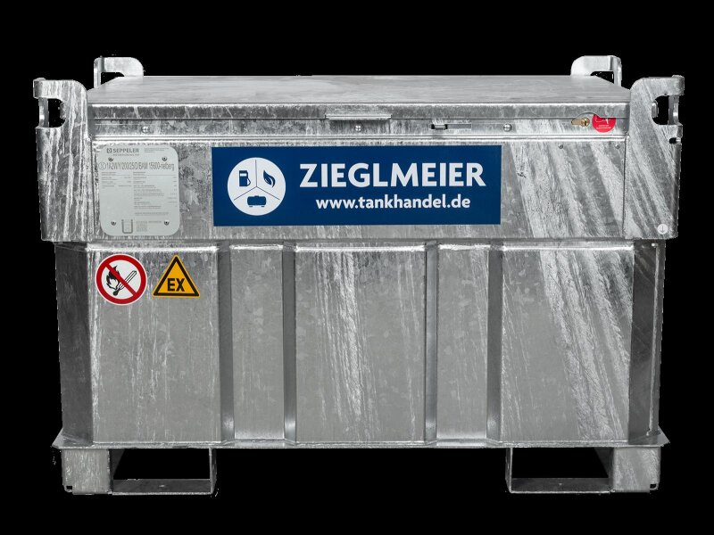 Mobile-Benzintankstelle 330l mit 230V Pumpe für Benzin und Flugkraftstoffe AWsV Transporttank