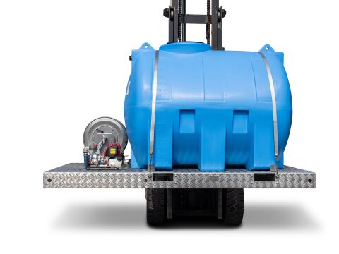 Wassertank 1.500 Liter PE auf Transportgestell