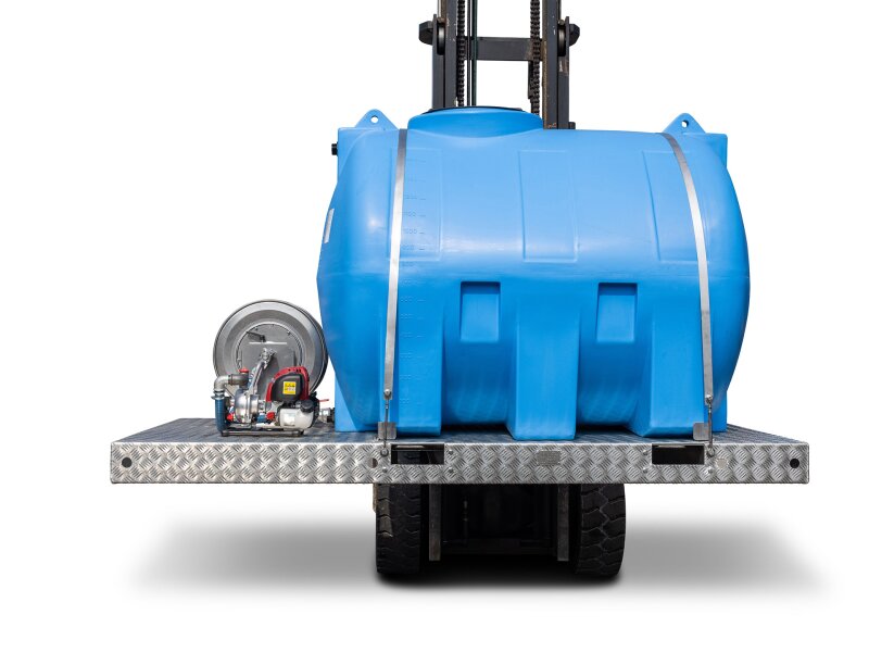 Wassertank 2.000 Liter PE auf Transportgestell