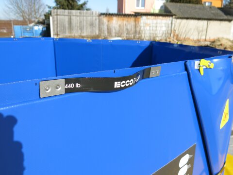 Faltbehälter Feuerwehr 1.000 Liter Auffangbehälter Löschwasserbehälter 1500x700mm