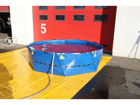 Faltbehälter Feuerwehr 1.000 Liter Auffangbehälter Löschwasserbehälter 1500x700mm