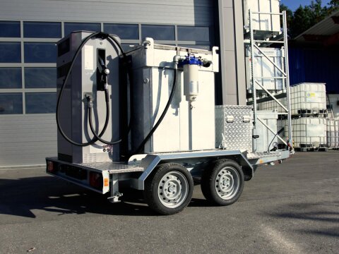 FuelTrailer 950 l – mobile Tankstelle mit eichfähiger Zapfsäule, AwSV-konform