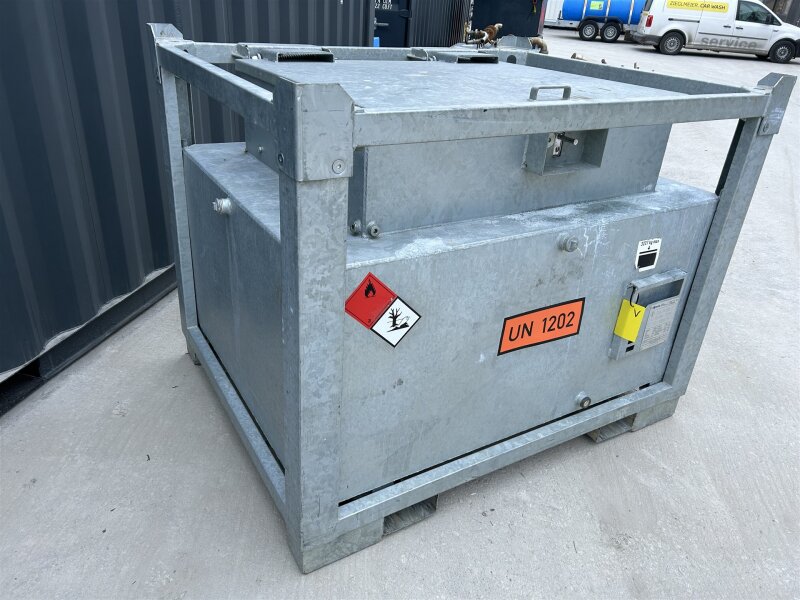 Mobile Tankstelle Diesel 950 l – verzinkter Stahltank mit 230 V Pumpe 45 l/min - gebraucht