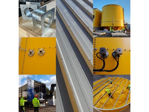 Sprinklertank Wassersilo – isolierter Löschwassertank