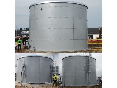 Sprinklertank Wassersilo – isolierter Löschwassertank