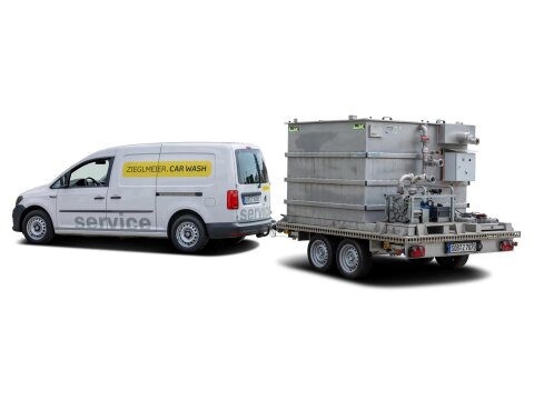 Mobiler Ölabscheider NG 10 mieten – auf Tandemanhänger mit Koaleszenzabscheide