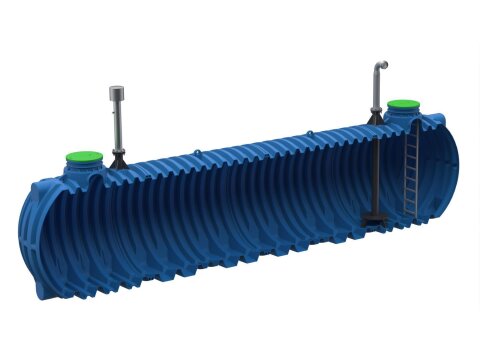 Löschwassertank 30.000 Liter PE unterirdisch PKW befahrbar nach DIN 14230