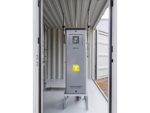 FuelTainer 30.000 l – Tankstellencontainer Tankstation für Diesel & HVO mit HDM 100/60 Zapfsäule, WHG- & AwSV-konform