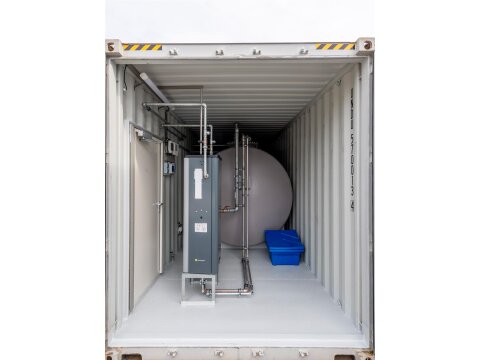 FuelTainer 30.000 l – Tankstellencontainer Tankstation für Diesel & HVO mit HDM 100/60 Zapfsäule, WHG- & AwSV-konform